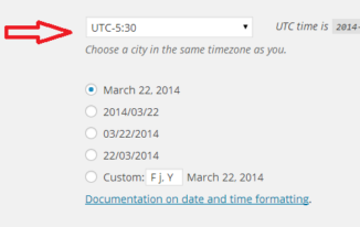 wordpress-time-zone